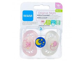 Imagen del producto Man Baby Chupete mam night 16+ rosa